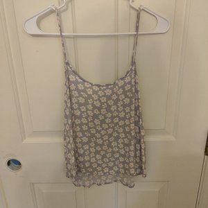 Floral Tank Top with Strappy Back